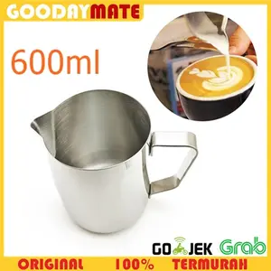 OneTwoCups Gelas Pitcher Kopi Espresso Latte Art Stainless Steel 600ml
