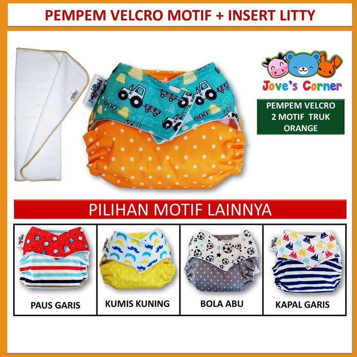 Gambar Clodi Pempem Velcro Insert Litty | Popok Bayi dari Jove's Corner Kab. Sleman Tokopedia