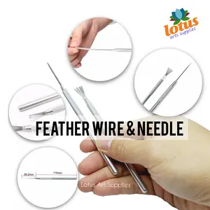 LOTUS Feather Wire & Needle Texturing Clay Tools