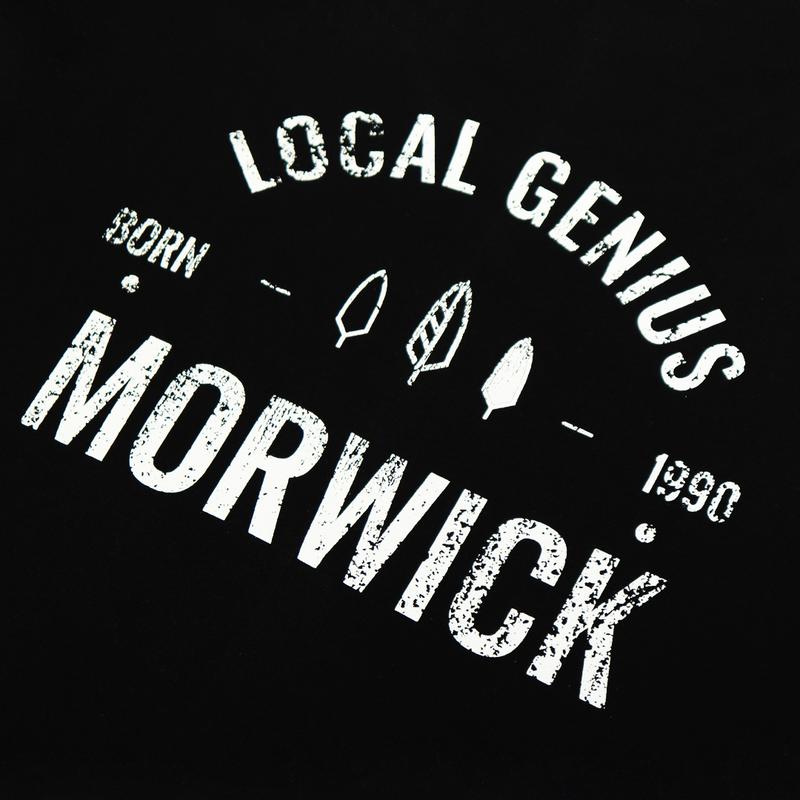 MORWICK - Kaos Short Sleeve Lengan Pendek Pria - Local Genius - Hitam 3