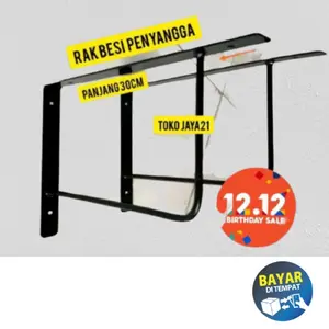 Siku Besi Penyangga Ambalan Rak Tempel Gantung Rak Dinding