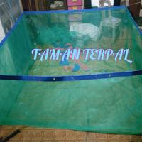 Gambar JARING WARING KERAMBA IKAN 2X2X1 JARING KOTAK HIJAU/WARING dari taman terpal-TAMAN GROUP-taman kusen-taman meuble Kota Tangerang 5 Tokopedia