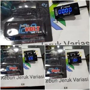 Voltmeter Jam dan Temperature Suhu