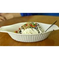 Gambar Piring Mangkok Banana Split Lasagna Keramik - All White dari Almira Sentosa Bandung Kota Bandung 1 Tokopedia