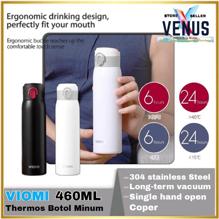 Gambar Viomi Thermos Vacuum Flask 460ml Tumbler Bottle - Cup Botol Minum - Putih dari Venus Mobile Kota Administrasi Jakarta Barat Tokopedia