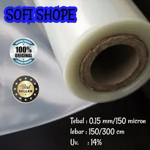 PLASTIK UV lebar 3 METER 150 MICRON