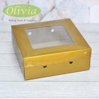 Gambar Dus Kue / Box Cake Kotak Emas 18x18x7.5 cm dari Olivia Baking Store Kota Administrasi Jakarta Barat 1 Tokopedia