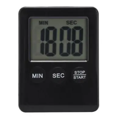 Yoiheng Mini Timer Masak Digital Dapur Minimalist Elegant - Hitam 3