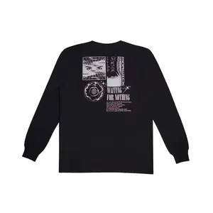 MORWICK - Kaos Long Sleeve Lengan Panjang Pria - Nothing - Hitam