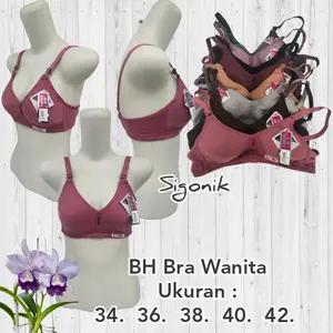 Bra BH Sport Wanita Dewasa Tanpa Kawat Busa Tipis 34 36 38 40 42 Big