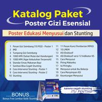 Gambar Paket Poster Gizi Esensial Free Bonus Lembar Balik Stunting dari Sahabat Sejasa Kab. Sleman 1 Tokopedia