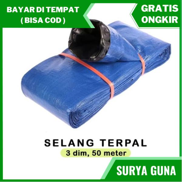 Gambar selang irigasi 3 inch selang air sawah selang terpal 3 DIM 50 meter dari Suryaguna Store Kab. Tulungagung Tokopedia