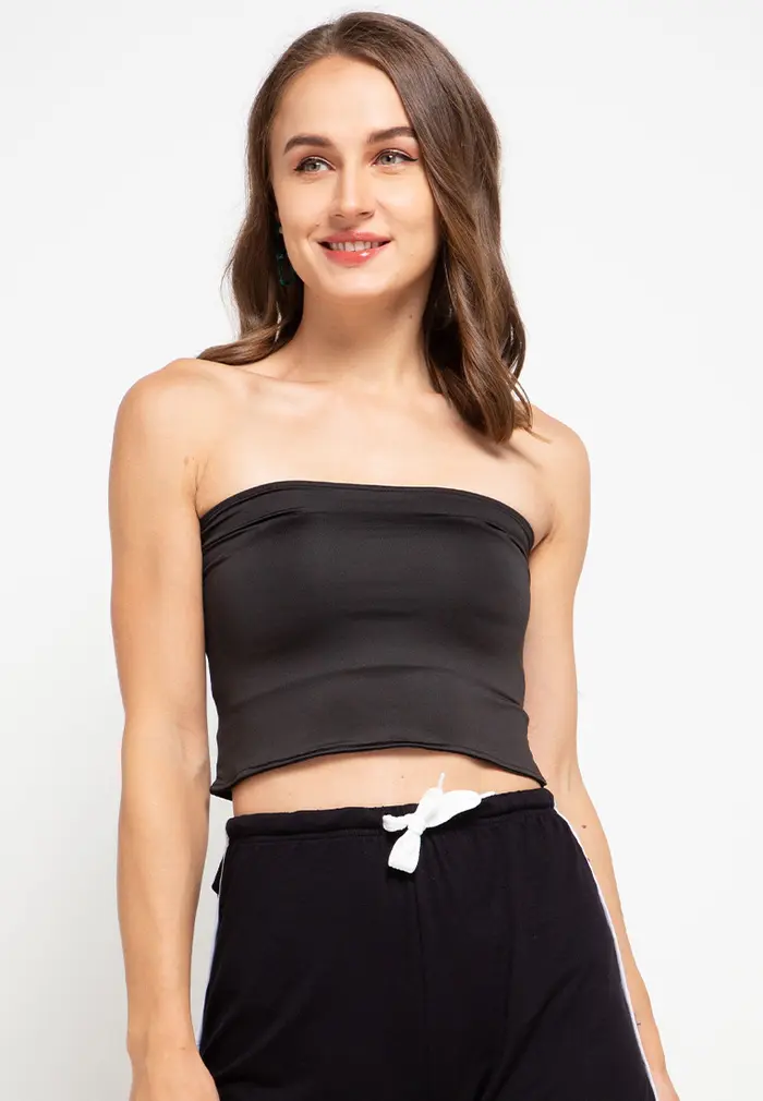 Gambar LTD57 kemben tube top pendek hitam thirdday - S dari THIRD DAY Kota Bandung 5 Tokopedia