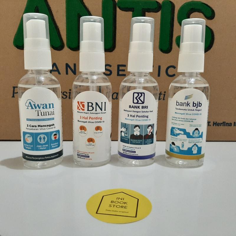 Custom hand sanitizer 55 ml isian antis murni 1