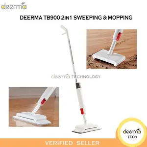 DEERMA TB900 SWEEPING MOPPING 2 IN 1 WATER SPRAY MOP FLOOR CLEANER