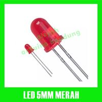 Gambar 10pcs LED Diffused 5mm Red Merah lampu Led diode super terang High Quality dari aisyah arduino bandung Kota Bandung 1 Tokopedia