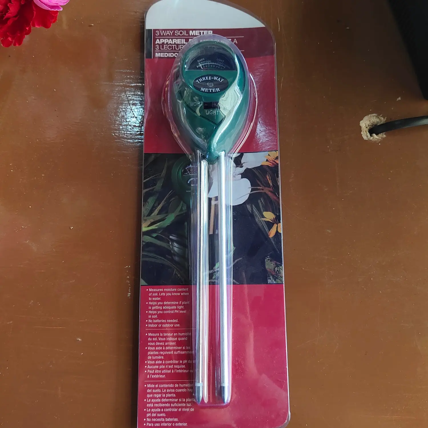 Alat ukur pH Meter Tanah / 3 in 1 Soil Analyzer (pH, Moisture, Light)