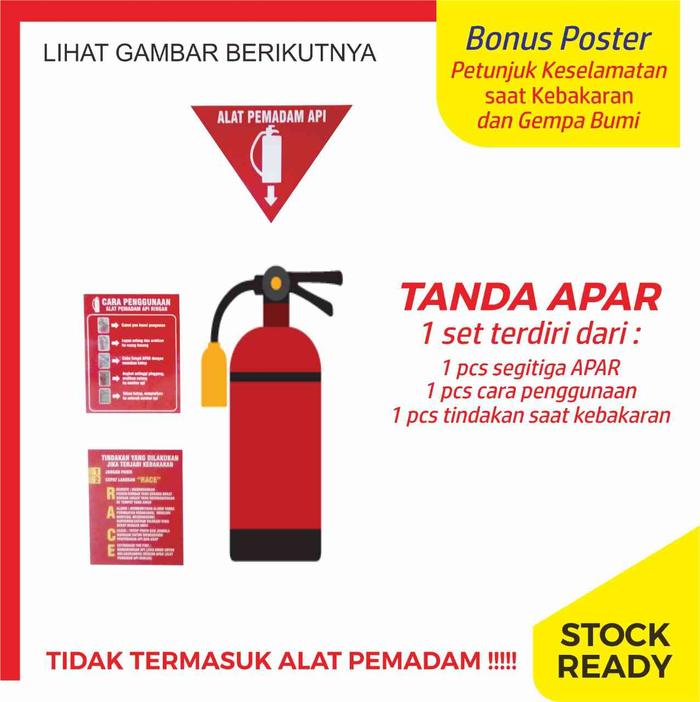 Gambar Jual Sign Tanda APAR (Alat Pemadam Api Ringan) dari Sahabat Sejasa Kab. Sleman Tokopedia