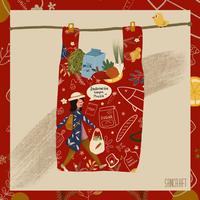 Gambar SANCRAFT - Foldable Shopping Bag (Red) dari SANCRAFT ID Kota Administrasi Jakarta Timur 1 Tokopedia