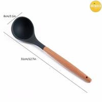 Gambar Sendok Sayur Spoons Gagang Kayu Solid Spoon OR-203B dari Ollahomeliving Kota Bogor 1 Tokopedia