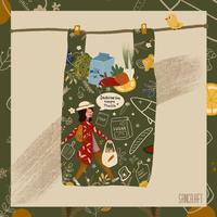 Gambar SANCRAFT - Foldable Shopping Bag (Green) dari SANCRAFT ID Kota Administrasi Jakarta Timur 1 Tokopedia