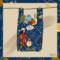 Gambar SANCRAFT - Foldable Shopping Bag (Blue) dari SANCRAFT ID Kota Administrasi Jakarta Timur 1 Tokopedia