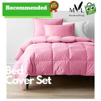 Gambar Bedcover Sprei Set 200x200 Katun Polos Super King by Marvelo - Hitam dari Marvelo Bedding Kab. Sleman 2 Tokopedia