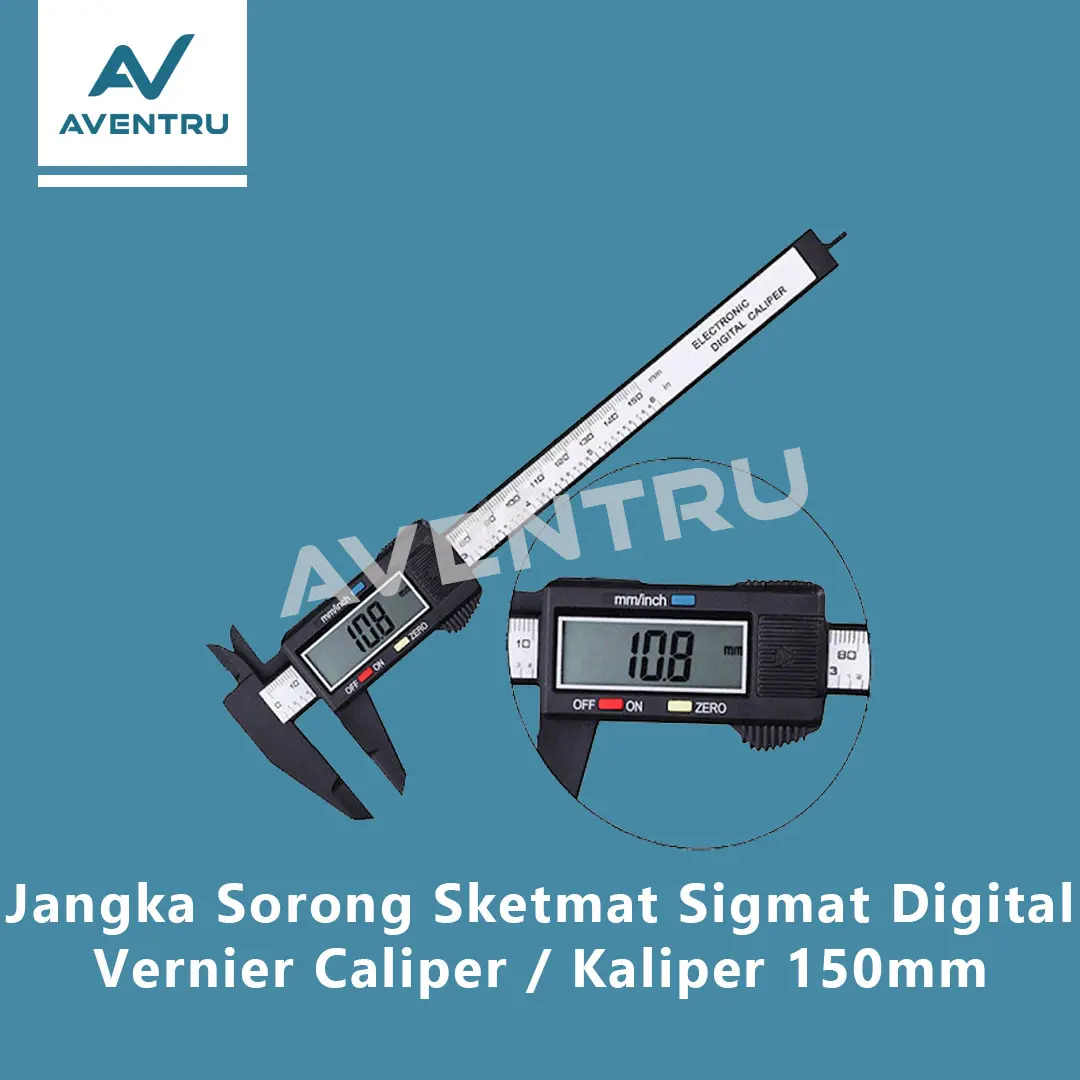 Jangka Sorong Sketmat Sigmat Digital Vernier Caliper / Kaliper 150mm