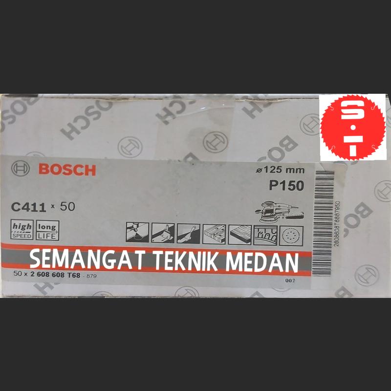 KERTAS PASIR AMPLAS BULAT SANDING DISC 5" 125mm BOSCH ECERAN 1