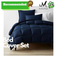 Gambar Bedcover Sprei Set 200x200 Katun Polos Super King by Marvelo - Hitam dari Marvelo Bedding Kab. Sleman 3 Tokopedia