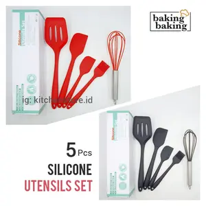 Silicone Spatula Set / Silikon Baking Utensil Set / Sutil Set 5in1