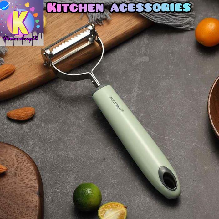 Gambar SPATULA PEELER FRUIT VEGETABLE MULTIFUNCTION SLICER STAINLESS STEEL Pp dari KeenanShop21 Kab. Jombang Tokopedia