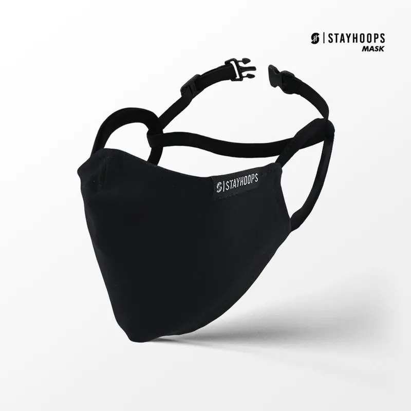 Masker Kain StayHoops Edisi KickOff Motif Print Headloop Earloop 2 ply 1