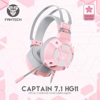 Gambar Fantech HG11 Sakura Edition 7.1 Surround Gaming Headset dari Techno Computer Bali Kota Denpasar 2 Tokopedia