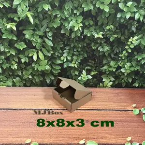 Kardus karton 8 x 8 x 3 cm.Die Cut kotak Aksesoris dll model box pizza