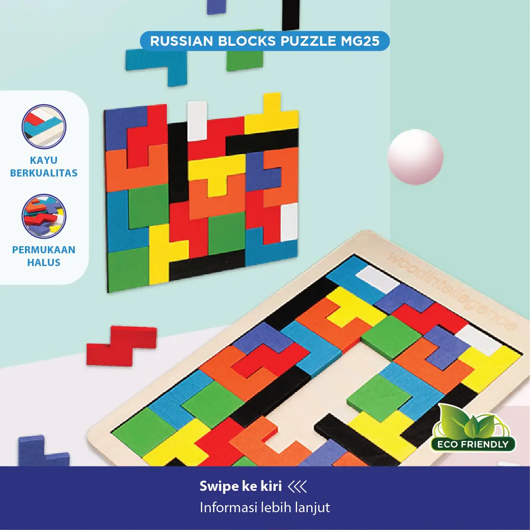 Russian Blocks Puzzle / Mainan Edukasi / Tangram / Mainan Anak