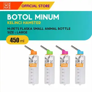 M-Pets Flaska Small Animal Bottle 450ml - Tempat Minum Gantung Hewan