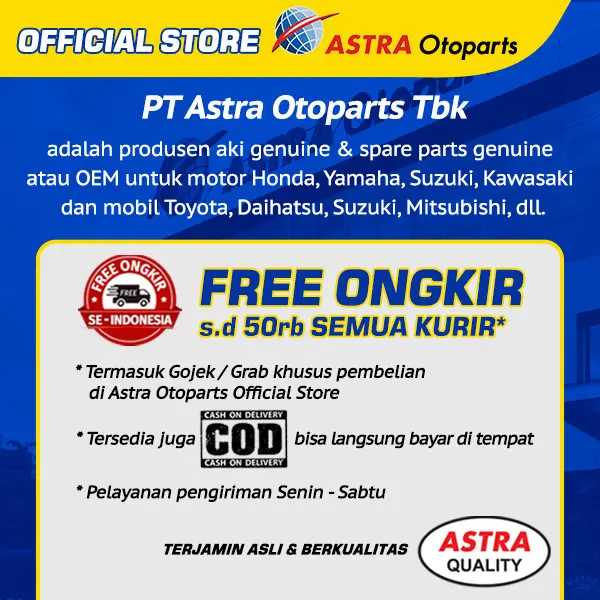 Aki Motor Aspira Astra GTZ5S MF Kering Beat Vario Mio Scoopy 11-GTZ-5SMF 5