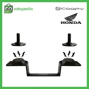 Bracket Dudukan Plat Nomor Magnet Honda Scoopy All Type - Nopol Skupi