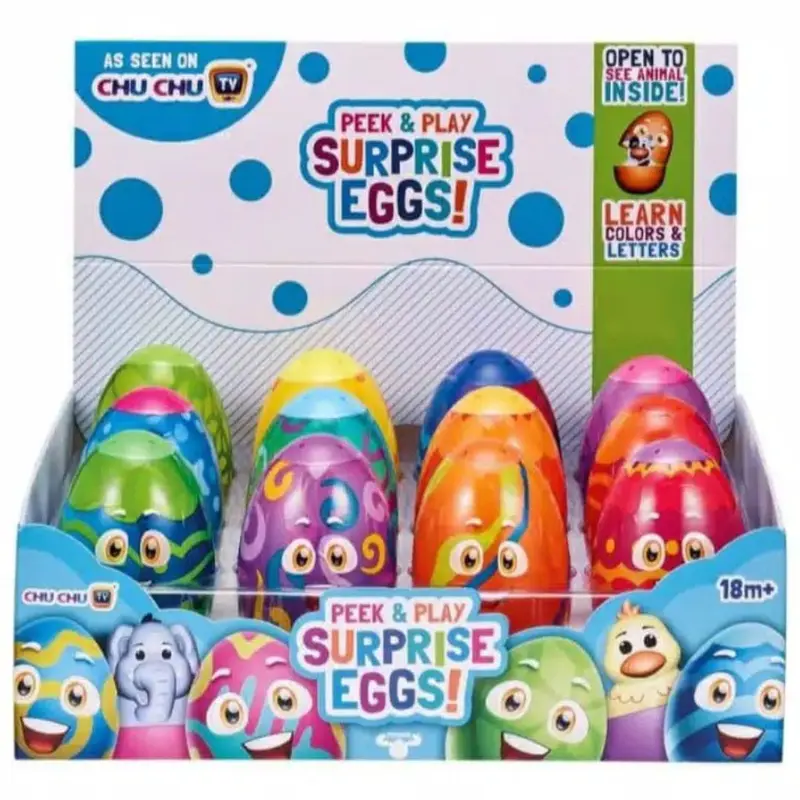 Mainan Edukasi Chuchu TV surprised egg alphabet huruf 1 set 0