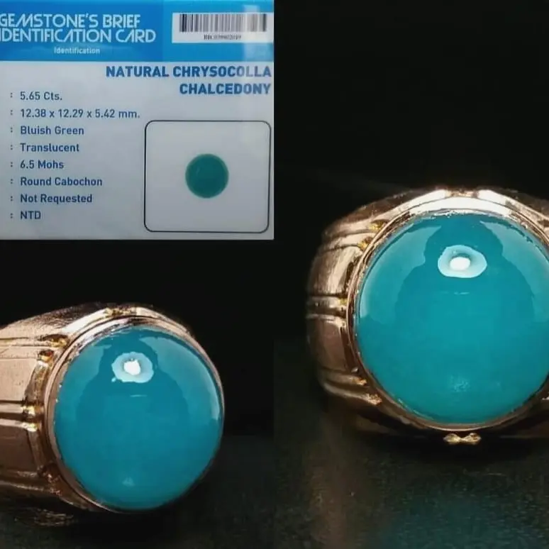 Batu Cincin Pria Natural Bacan Doko Sudah Memo Murah Siap Pakai