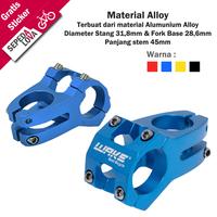 Gambar Stem Ahead Short Sepeda MTB Downhill Wake Oversize - Merah dari Sepedalova Kota Serang 3 Tokopedia