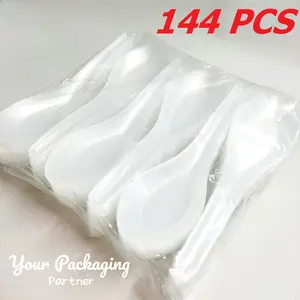 Sendok plastik bebek bening natural bahan original food grade