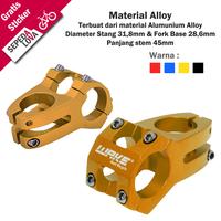 Gambar Stem Ahead Short Sepeda MTB Downhill Wake Oversize - Merah dari Sepedalova Kota Serang 4 Tokopedia