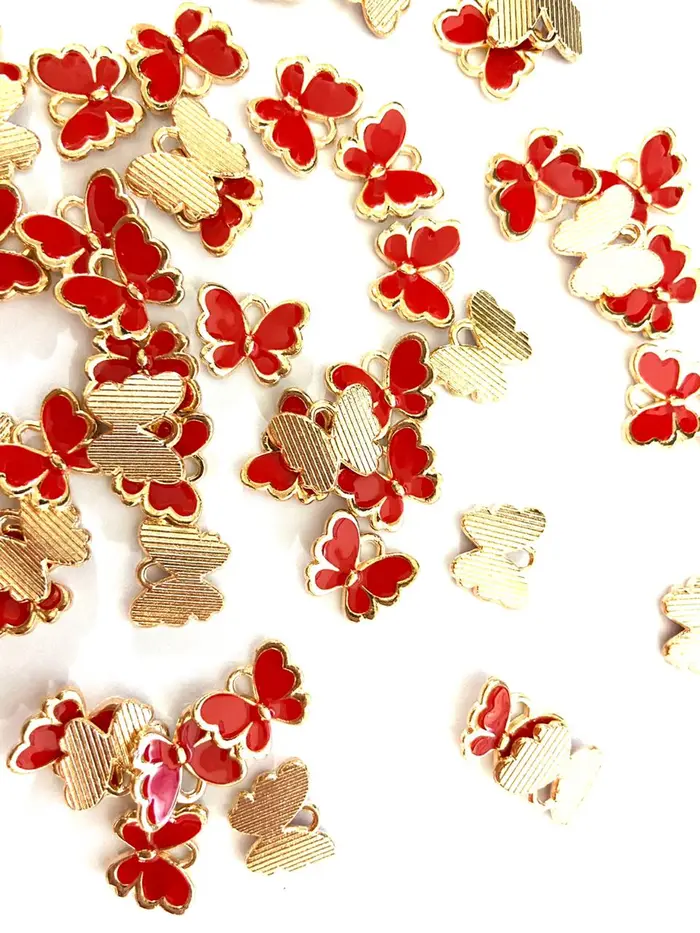 Gambar Butterfly enamel charm kupu kupu charm pernak pernik vintage - red dari Done Handymade Kota Administrasi Jakarta Barat 3 Tokopedia