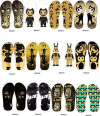 Gambar sandal jepit unik karakter bendy ink the machine dari CasalomaShop Kota Bandung 5 Tokopedia