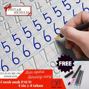 Buku Edukasi Belajar Menulis TK PAUD / Buku Magic Pintar Menulis