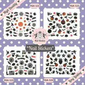 Nail Bonbon Halloween Nail Stickers Stiker Kuku Halloween Hiasan Kuku Kutek Nailart Nail Art