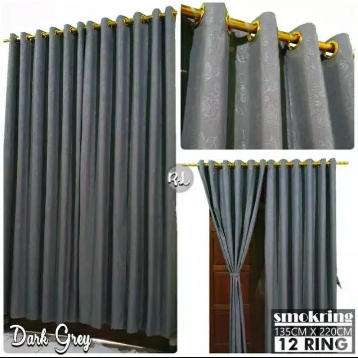 Korden jendela smokring polos embos grosir murah home made