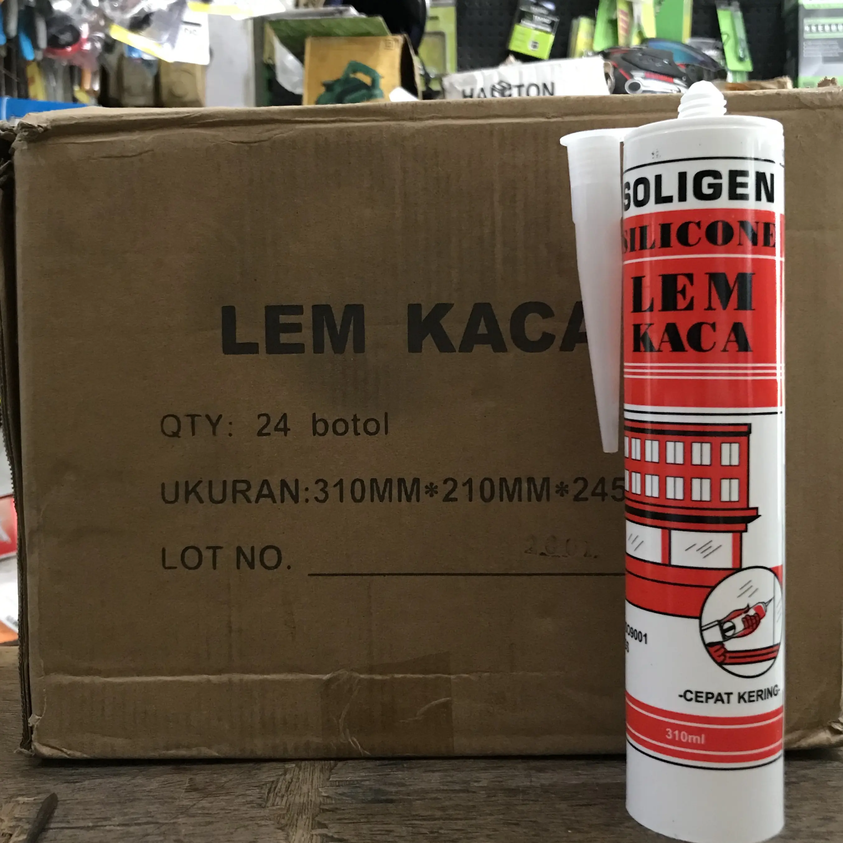 Lem Kaca / Lem silikon / Lem tabung Soligen